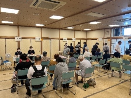 健康測定会の様子