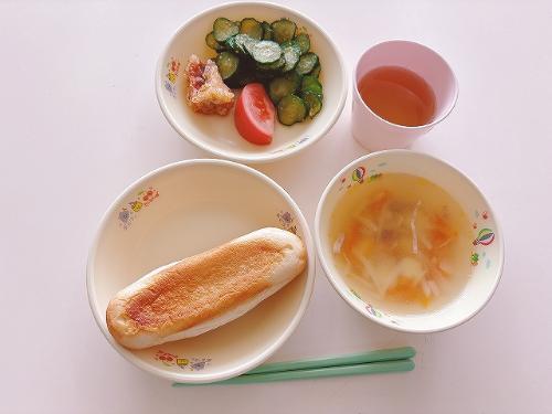 きゅうり寄贈給食6