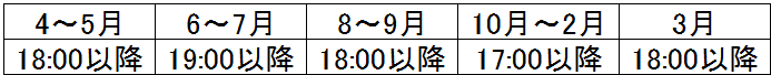 照明料金表