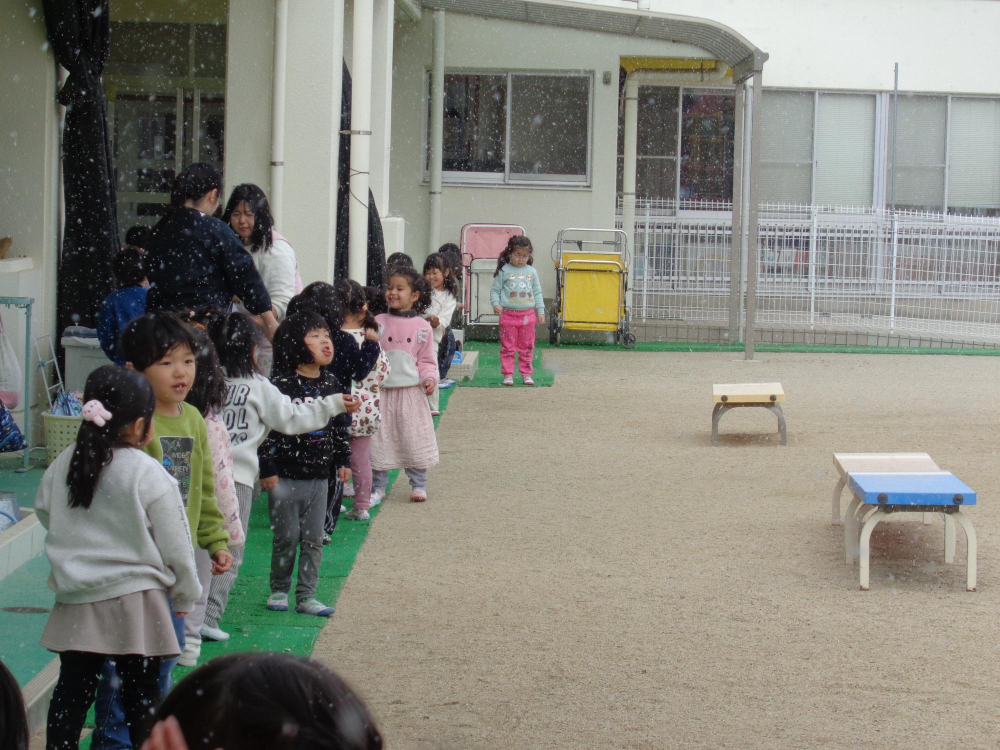 戸外遊びを楽しむ子どもたちの写真2