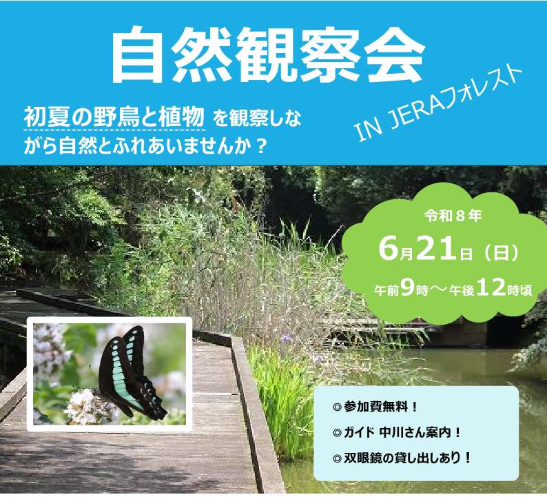 自然観察会 in JERA