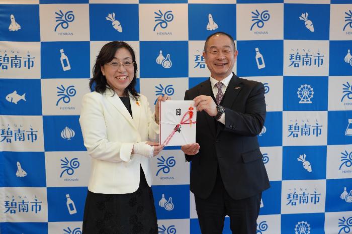 1月23日（金曜日）感謝状贈呈式（株式会社シモテック）