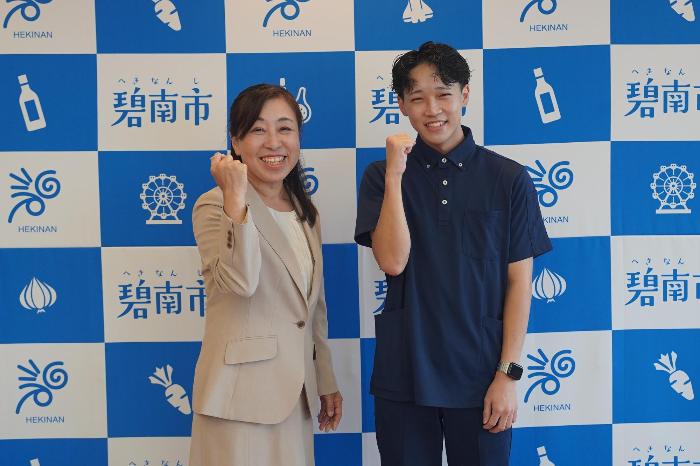 10月5日（月曜日）表敬訪問（技能五輪全国大会出場報告）