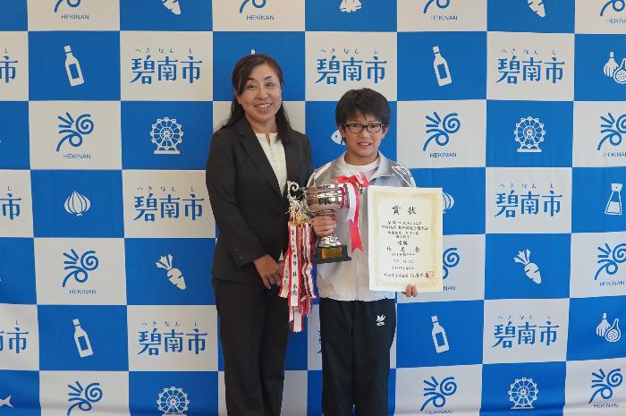 10月8日（木曜日）表敬訪問（テーブルマークカップ全国ブロック選抜体操競技選手権大会出場報告）