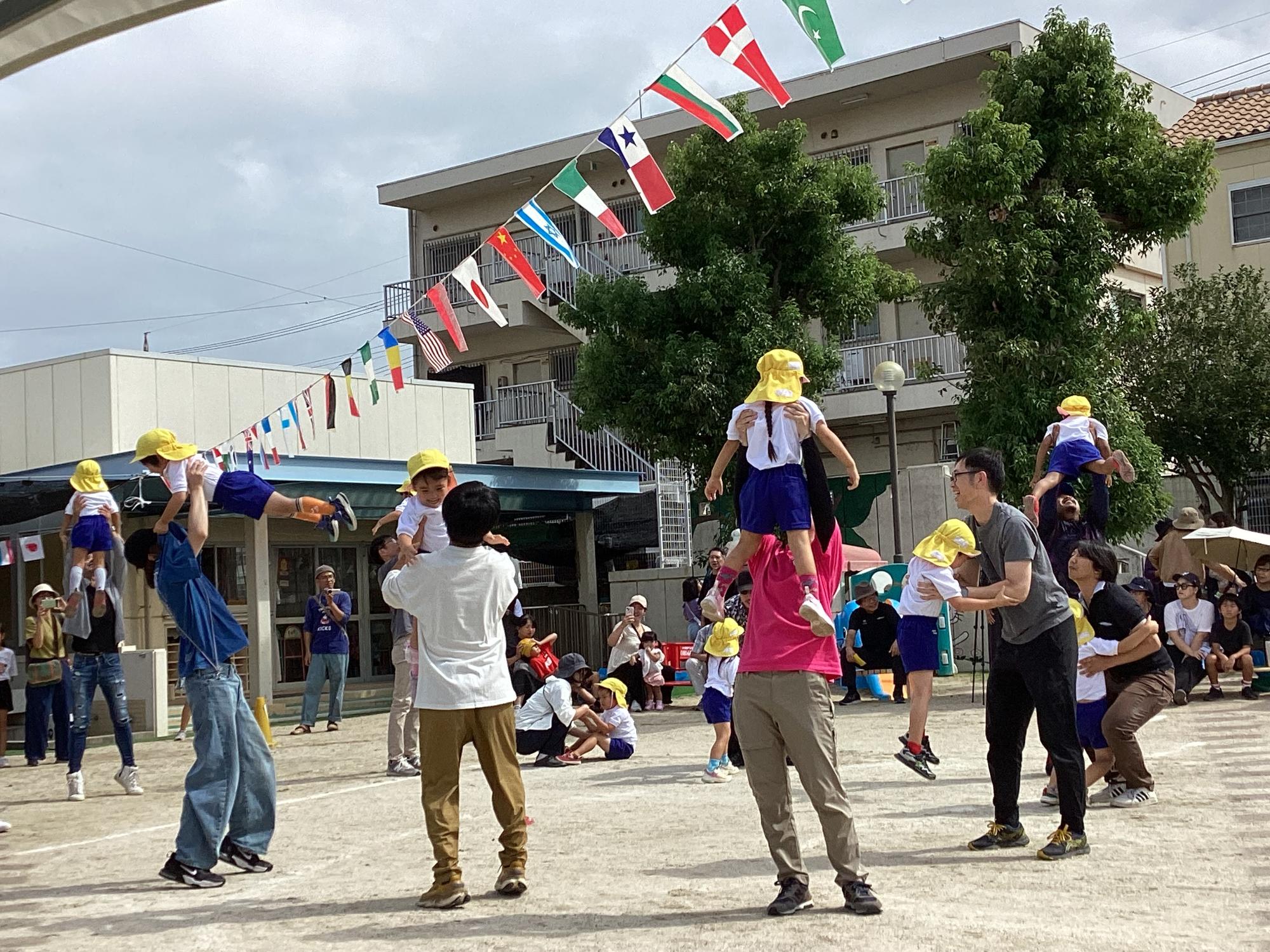 4歳児親子競技 ふれあい遊び