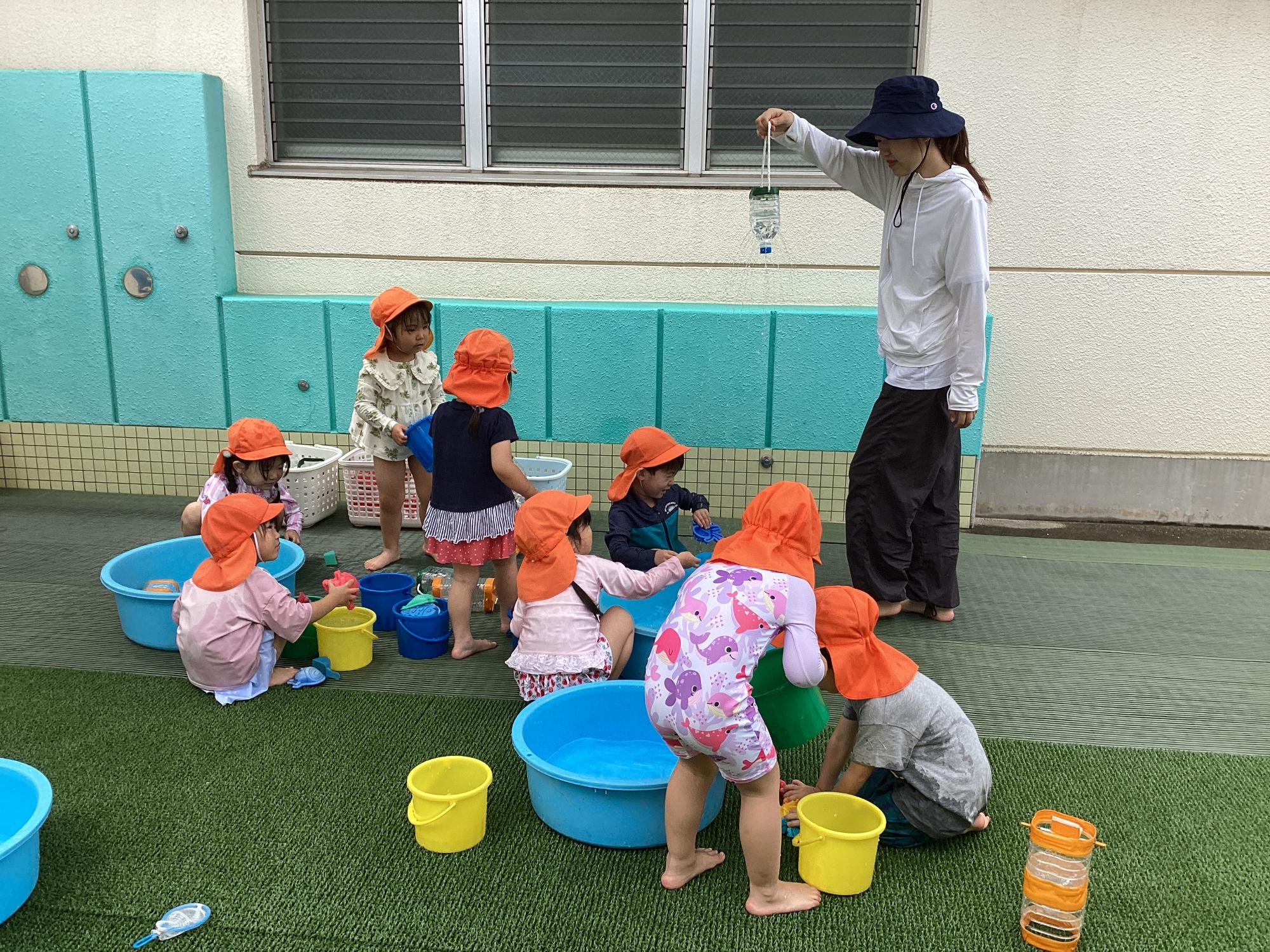 3歳水遊び