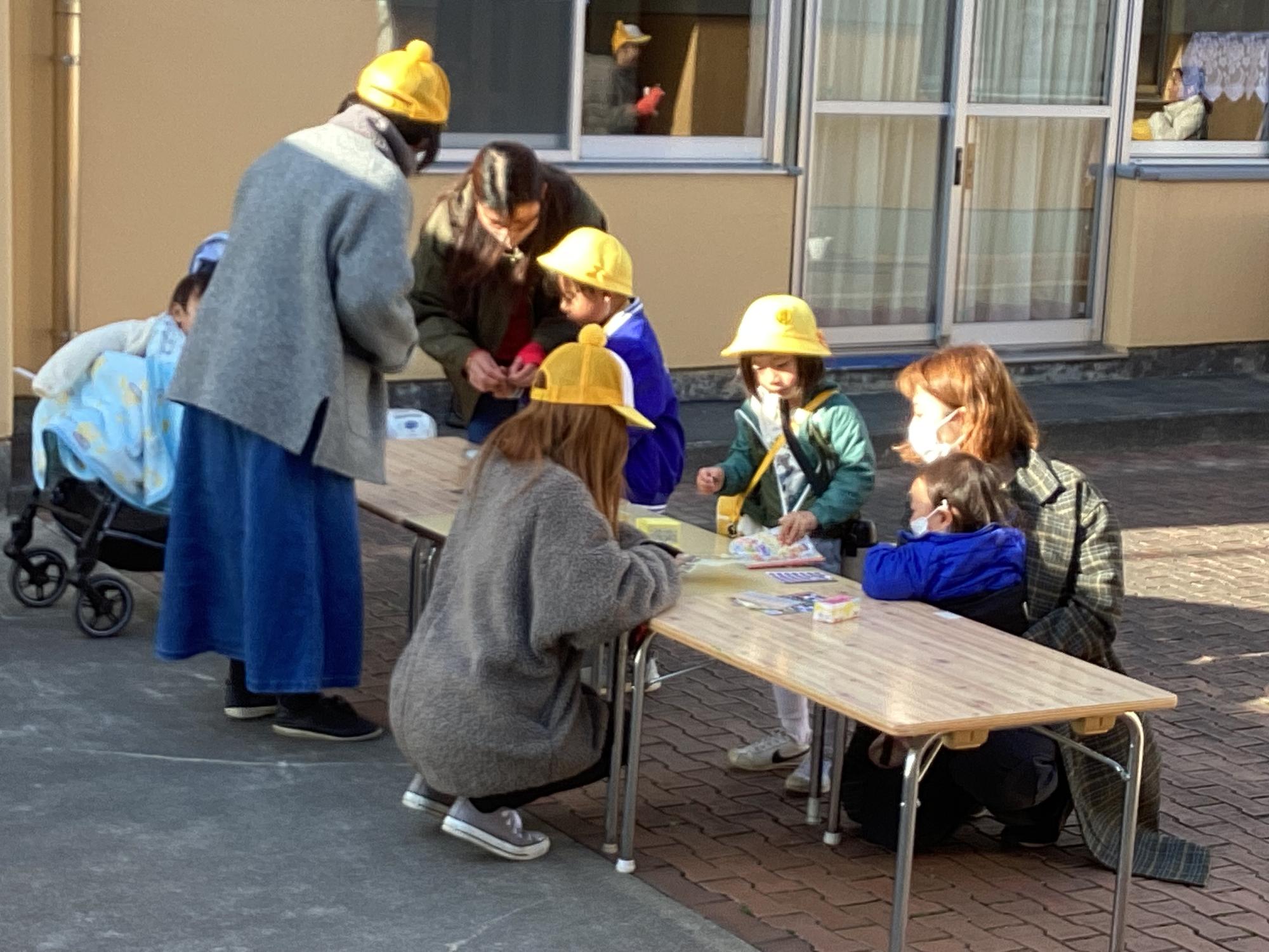 指導員さんも一緒に