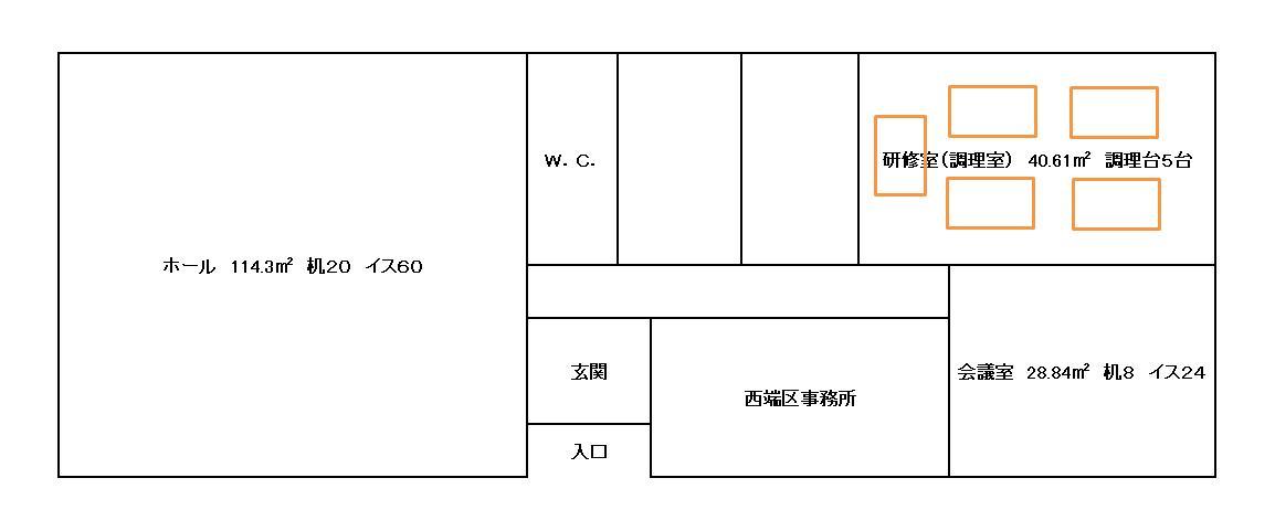 西端公民館フロア図