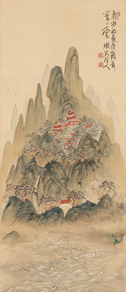 富岡鉄斎『寿山福海図』