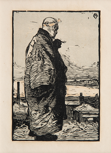 山本鼎『漁夫』