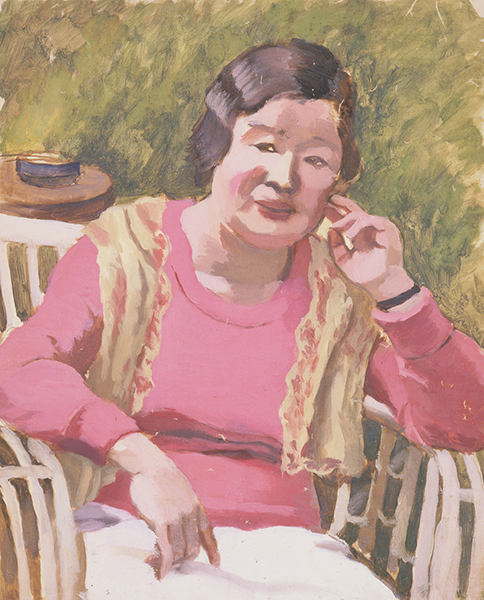 小林徳三郎『婦人像（F夫人）』1946年 ふくやま美術館蔵