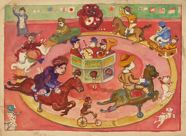 小林徳三郎『モクバクワン 画稿4』1915-18年 個人蔵