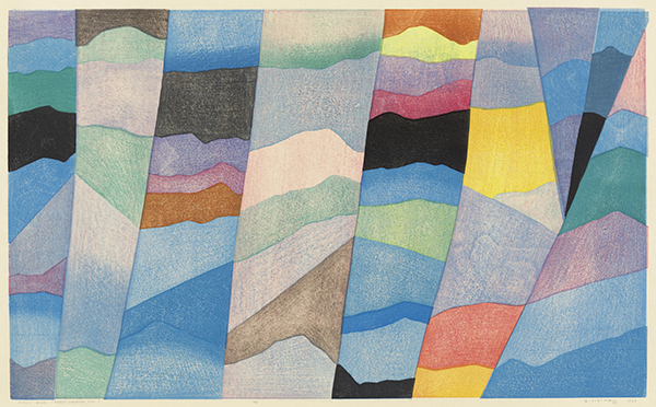 内間安瑆『Forest Byobu（Early Morning Sun）』1980年