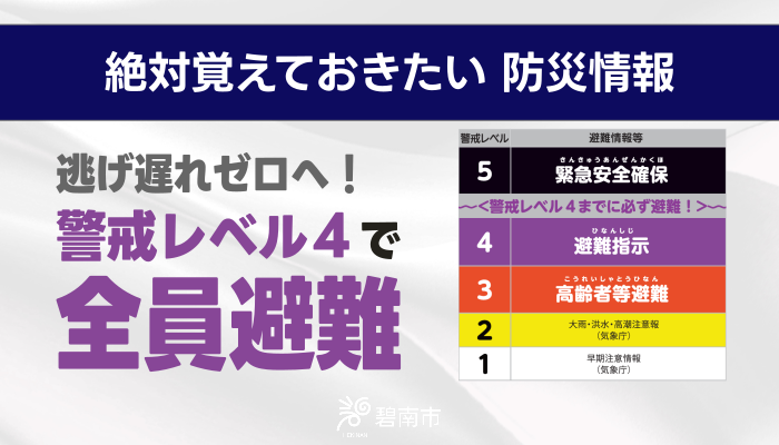 警戒レベル4で全員避難